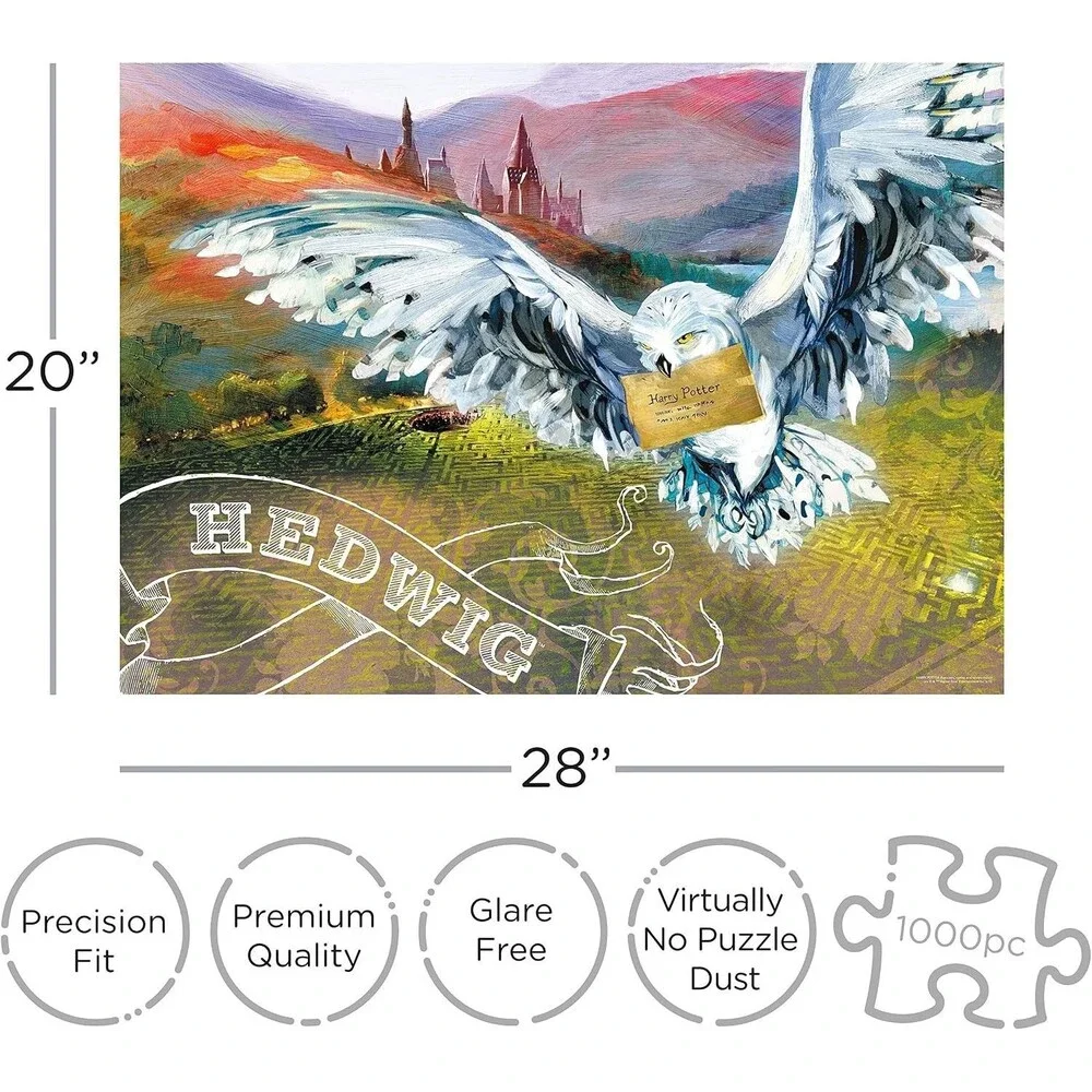 AQUARIUS Harry Potter Puzzle Hedwig 1000 Piece Official Licensed - 20x28 Inches